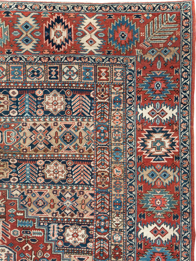 Antique Persian Heriz Room Size Carpet, No.29743 - Galerie Shabab