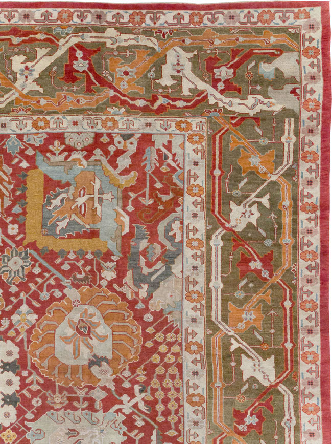 Antique Turkish Oushak Oversize Carpet, No.29744 - Galerie Shabab