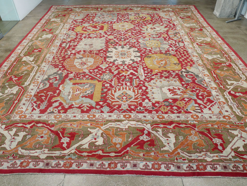 Antique Turkish Oushak Oversize Carpet, No.29744 - Galerie Shabab