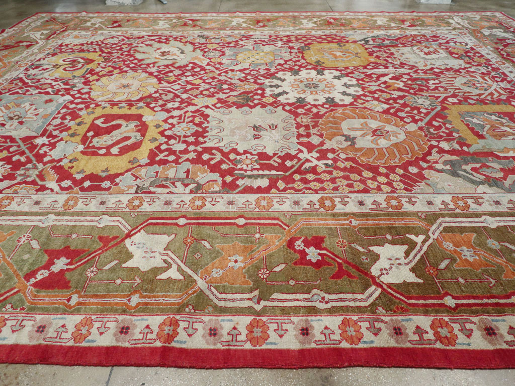 Antique Turkish Oushak Oversize Carpet, No.29744 - Galerie Shabab