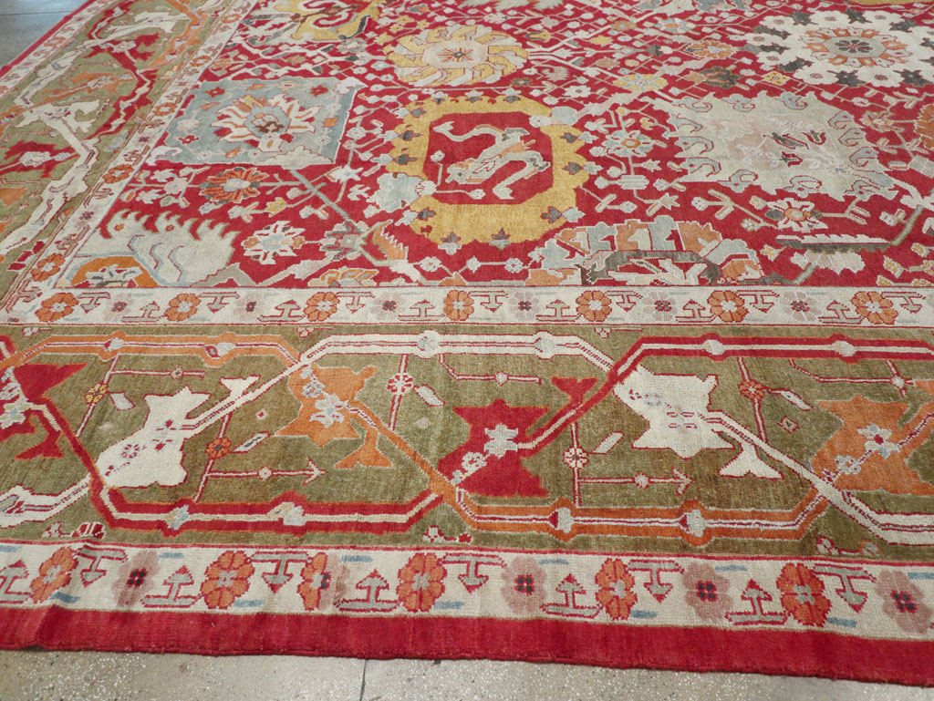 Antique Turkish Oushak Oversize Carpet, No.29744 - Galerie Shabab