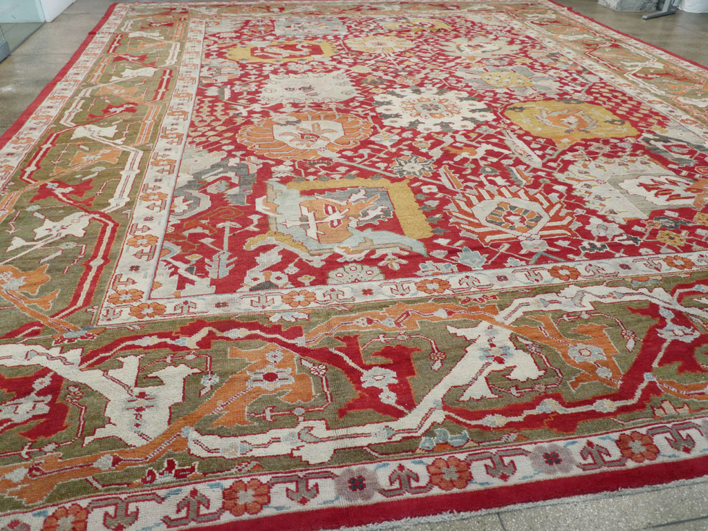 Antique Turkish Oushak Oversize Carpet, No.29744 - Galerie Shabab