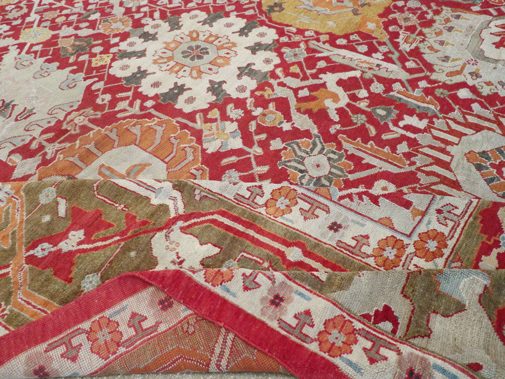 Antique Turkish Oushak Oversize Carpet, No.29744 - Galerie Shabab