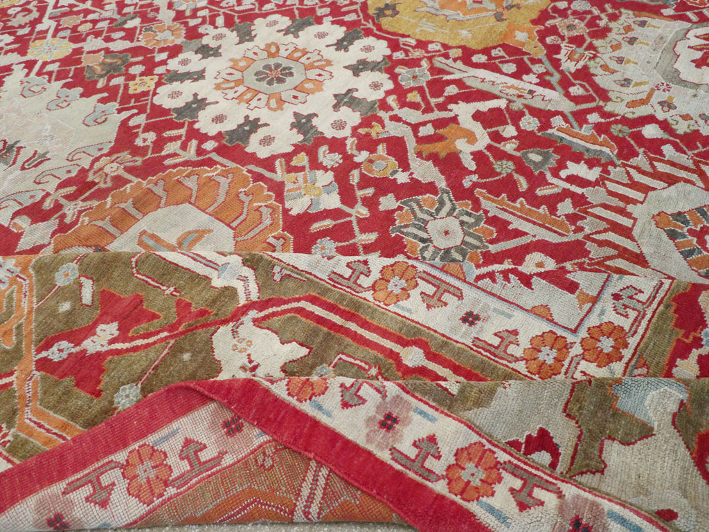 Antique Turkish Oushak Oversize Carpet, No.29744 - Galerie Shabab