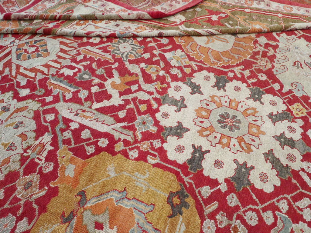Antique Turkish Oushak Oversize Carpet, No.29744 - Galerie Shabab