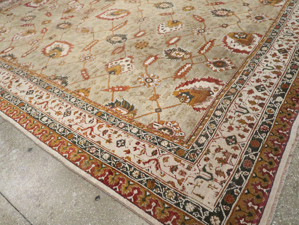 Vintage Turkish Oushak Carpet, No.29748 - Galerie Shabab