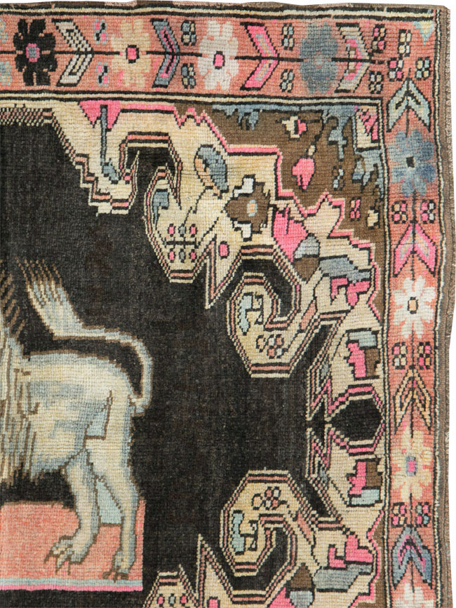 Vintage Pictorial Karabagh Rug, No.29756 - Galerie Shabab