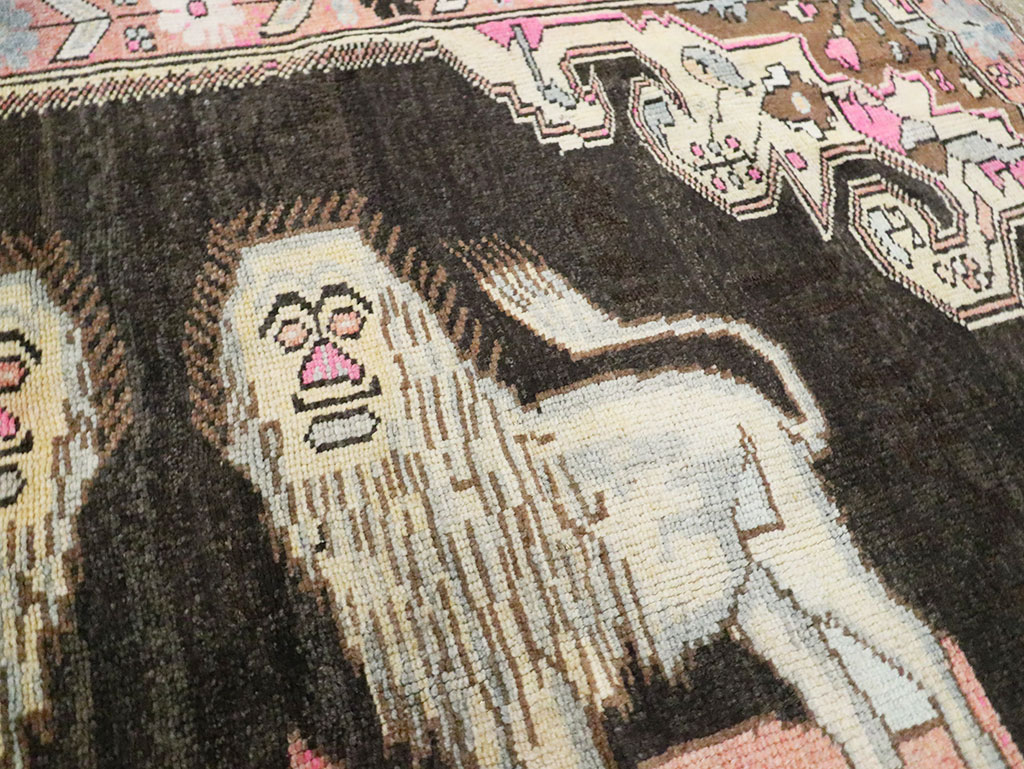 Vintage Pictorial Karabagh Rug, No.29756 - Galerie Shabab