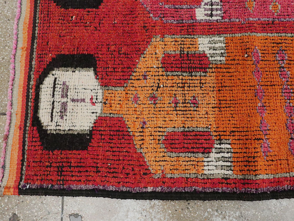 Vintage Turkish Anatolian Pictorial Runner, No.29757 - Galerie Shabab