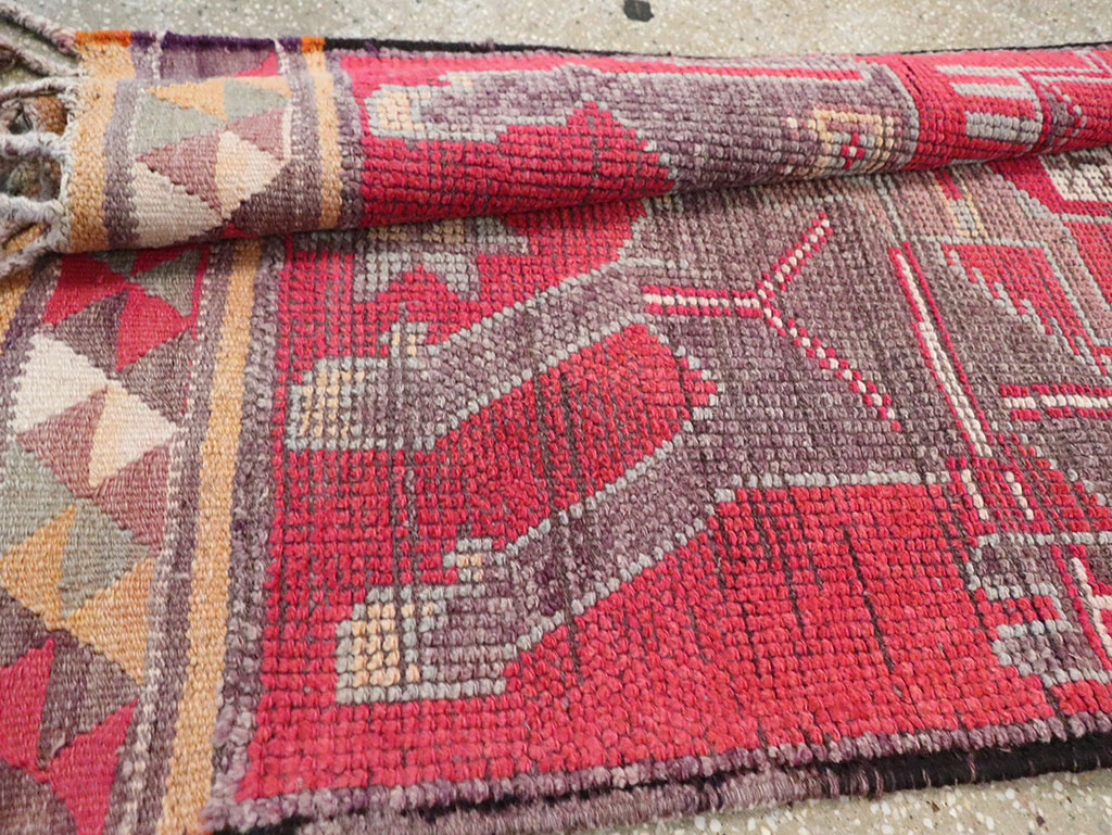 Vintage Turkish Anatolian Pictorial Runner, No.29758 - Galerie Shabab