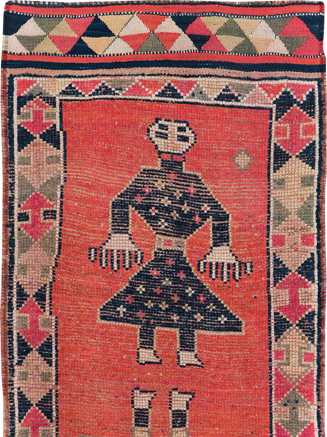Vintage Turkish Anatolian Pictorial Runner, No.29759 - Galerie Shabab