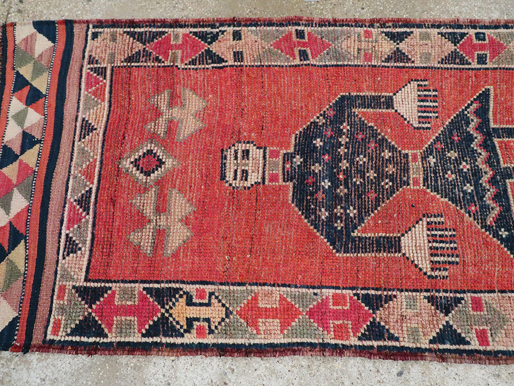 Vintage Turkish Anatolian Pictorial Runner, No.29759 - Galerie Shabab
