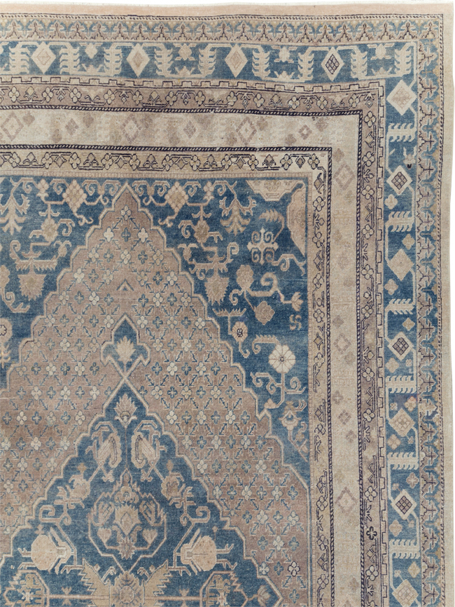 Antique East Turkestan Khotan Square Room Size Carpet, No.29762 - Galerie Shabab