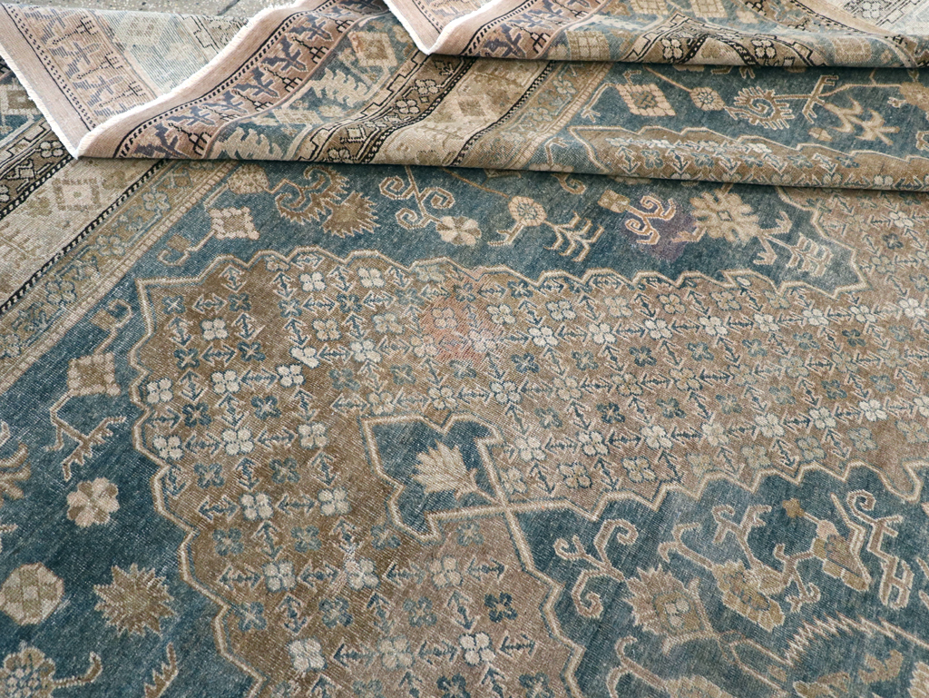 Antique East Turkestan Khotan Square Room Size Carpet, No.29762 - Galerie Shabab