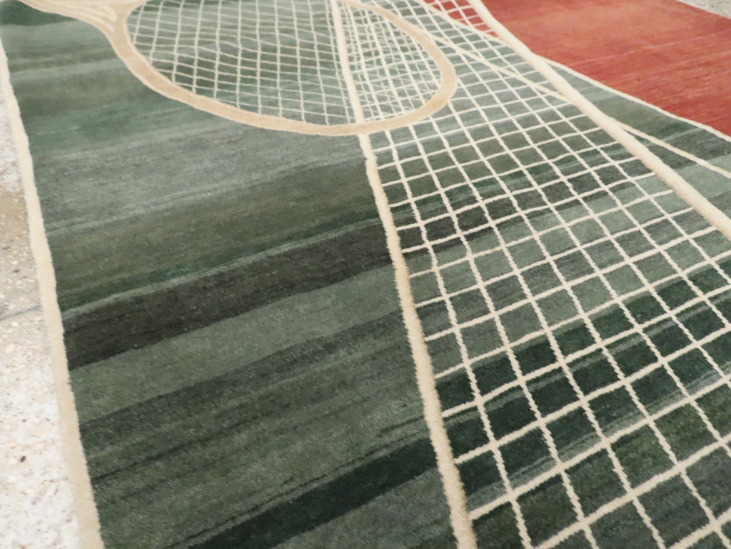 Modern Persian Tabriz Pictorial Rug (Pair: 1 of 2), No.29763 - Galerie Shabab