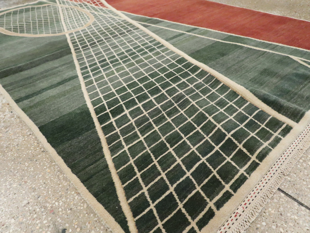 Modern Persian Tabriz Pictorial Rug (Pair: 1 of 2), No.29763 - Galerie Shabab