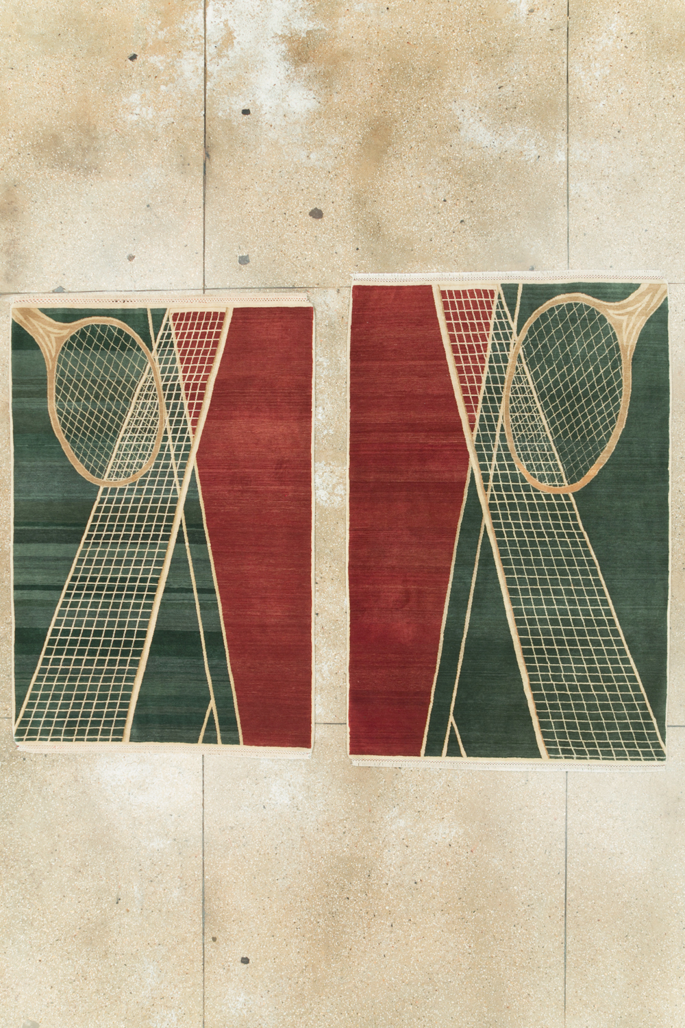 Modern Persian Tabriz Pictorial Rug (Pair: 1 of 2), No.29763 - Galerie Shabab