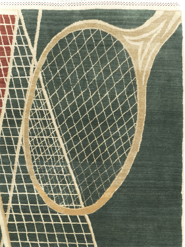 Modern Persian Tabriz Pictorial Rug (Pair: 2 of 2), No.29764 - Galerie Shabab