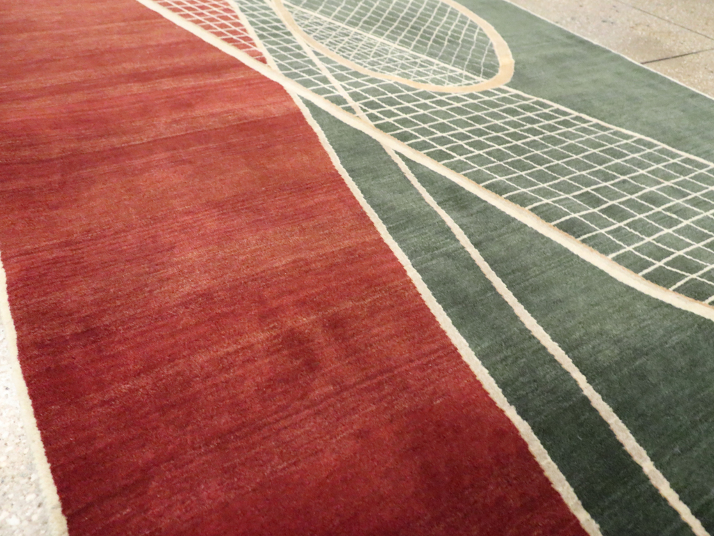 Modern Persian Tabriz Pictorial Rug (Pair: 2 of 2), No.29764 - Galerie Shabab