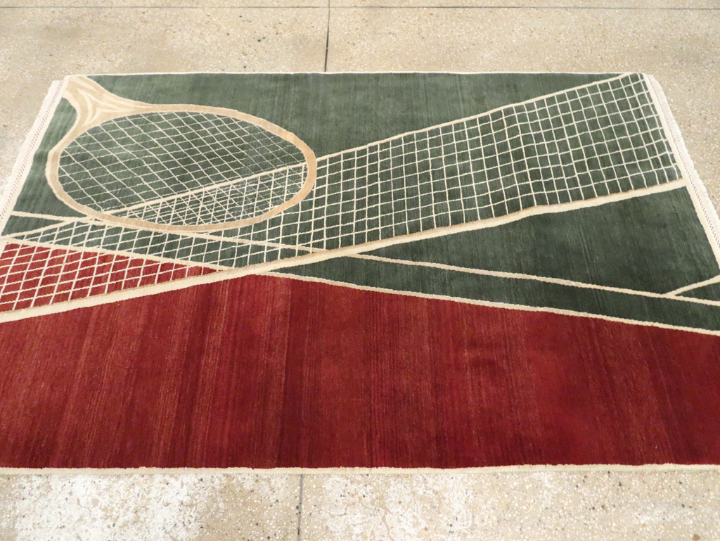 Modern Persian Tabriz Pictorial Rug (Pair: 2 of 2), No.29764 - Galerie Shabab