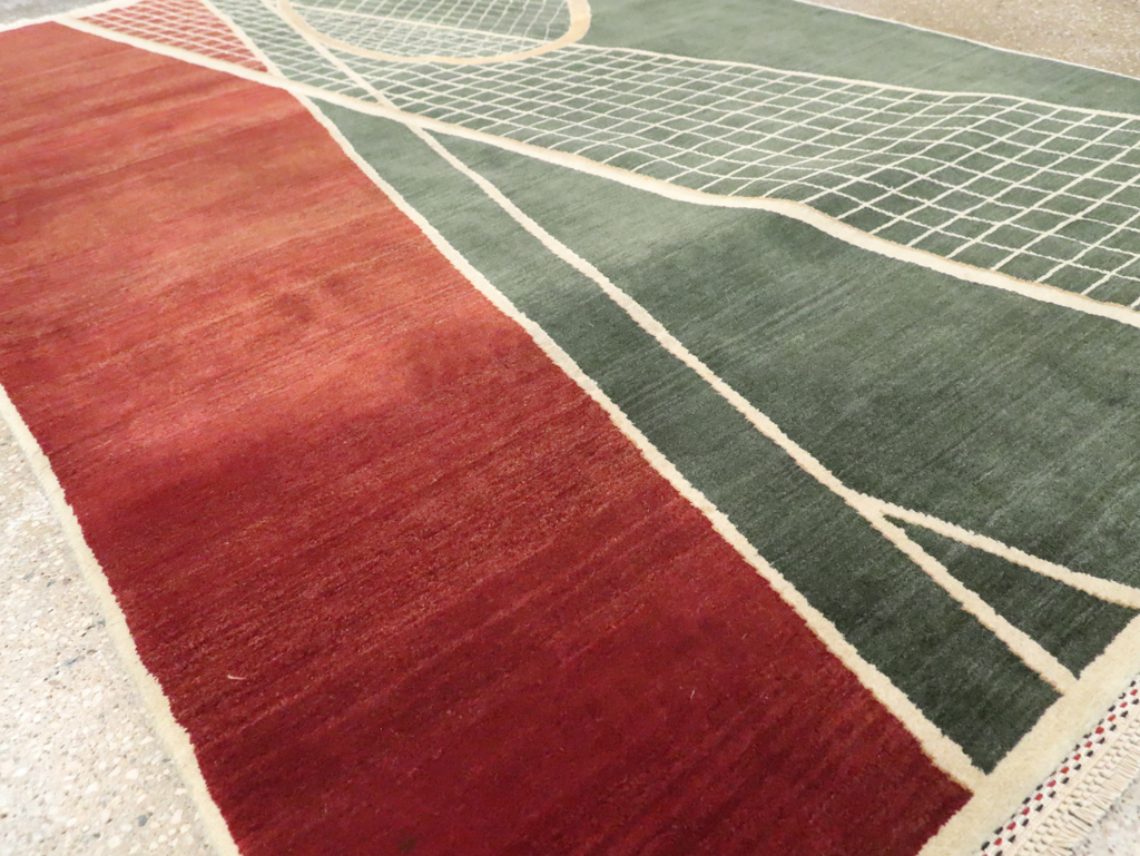 Modern Persian Tabriz Pictorial Rug (Pair: 2 of 2), No.29764 - Galerie Shabab