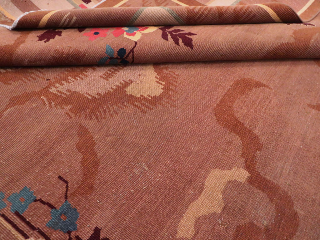 Chinese Art Deco Inspired Vintage Indian Carpet, No.29773 - Galerie Shabab