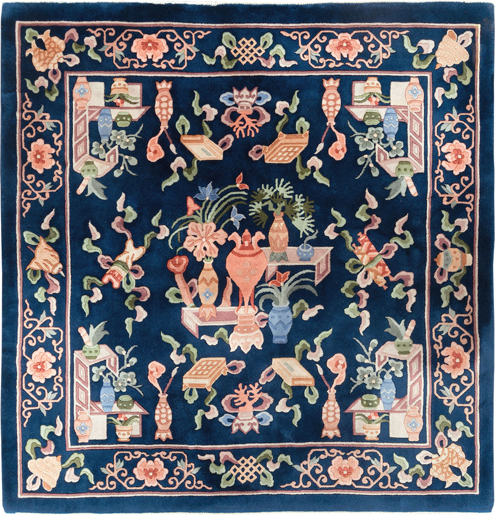Vintage Chinese Carpet, No.29775 - Galerie Shabab