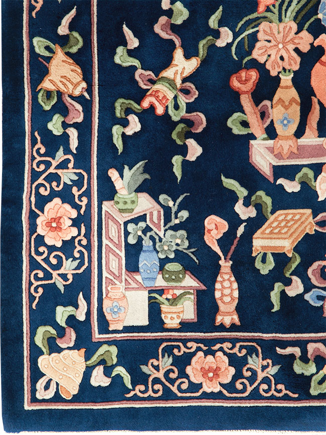 Vintage Chinese Carpet, No.29775 - Galerie Shabab