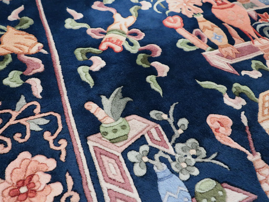 Vintage Chinese Carpet, No.29775 - Galerie Shabab