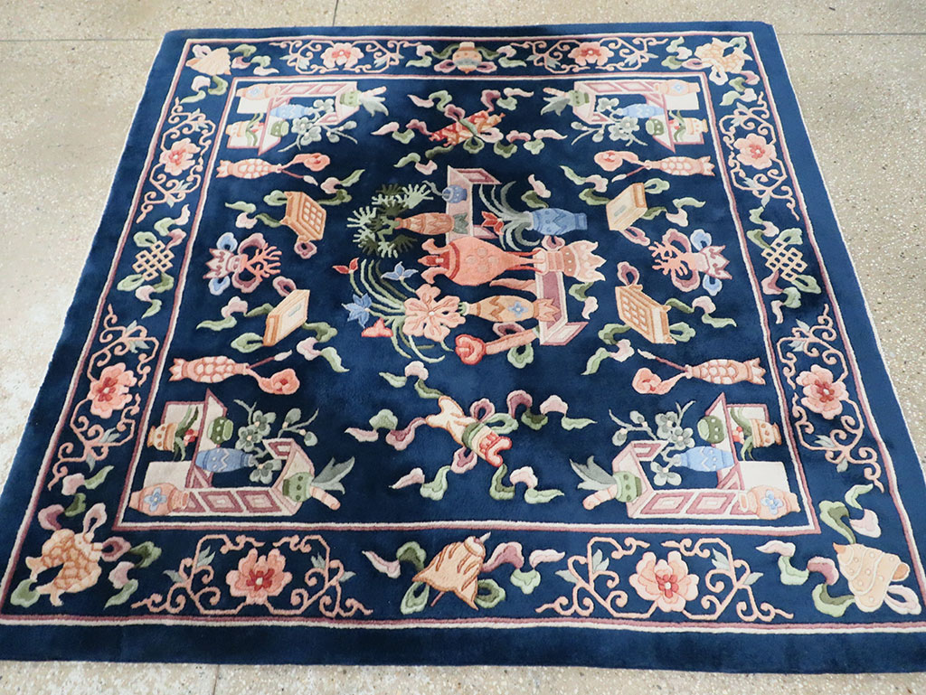 Vintage Chinese Carpet, No.29775 - Galerie Shabab