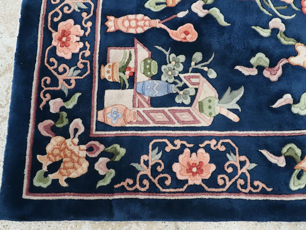 Vintage Chinese Carpet, No.29775 - Galerie Shabab