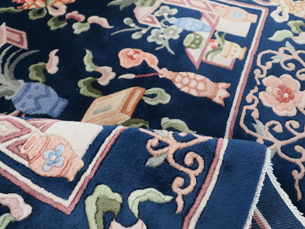 Vintage Chinese Carpet, No.29775 - Galerie Shabab