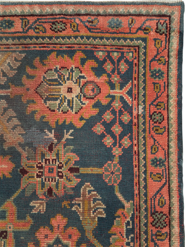 Antique Turkish Oushak Throw Rug, No.29779 - Galerie Shabab