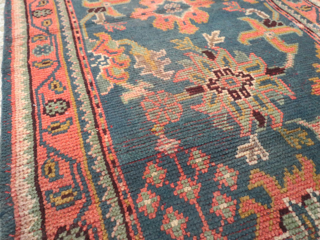 Antique Turkish Oushak Throw Rug, No.29779 - Galerie Shabab