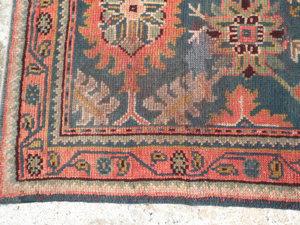 Antique Turkish Oushak Throw Rug, No.29779 - Galerie Shabab