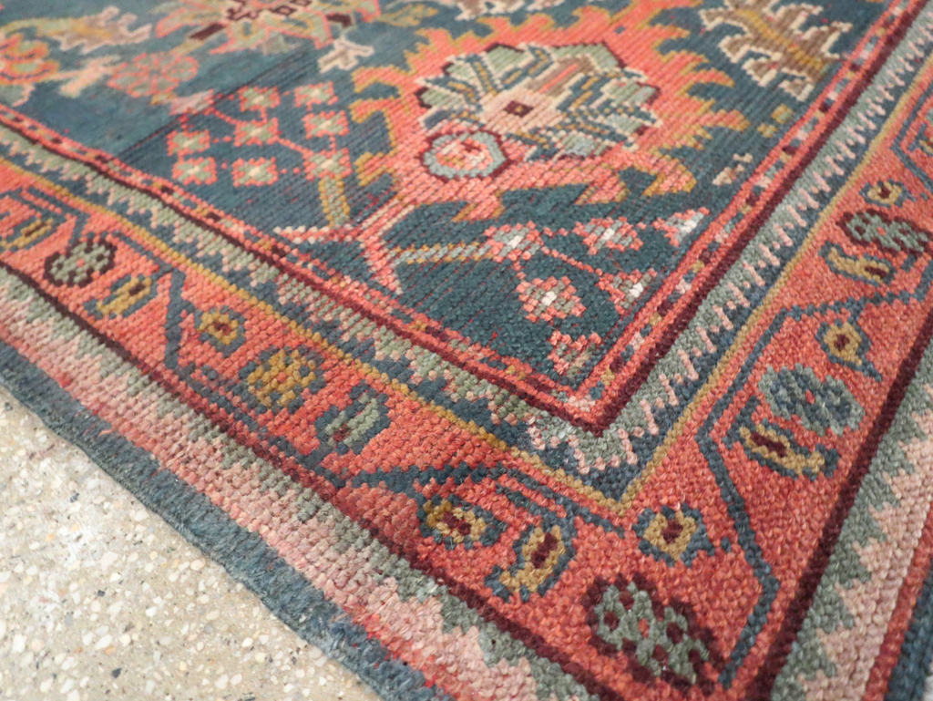 Antique Turkish Oushak Throw Rug, No.29779 - Galerie Shabab