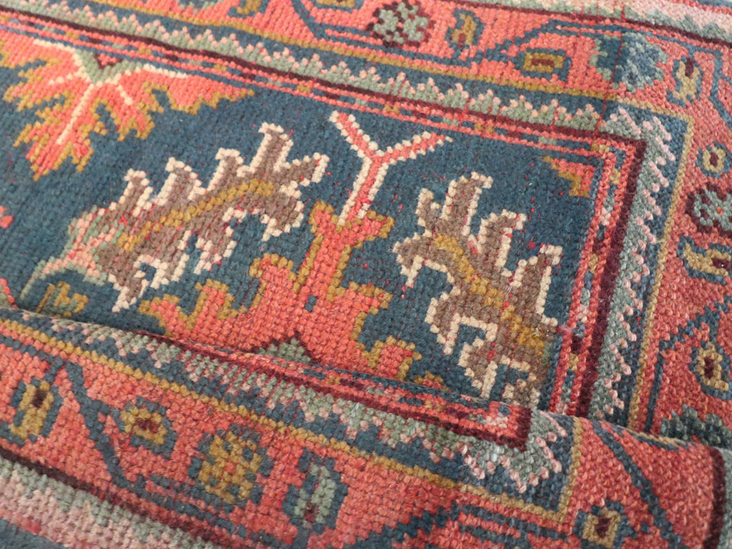Antique Turkish Oushak Throw Rug, No.29779 - Galerie Shabab