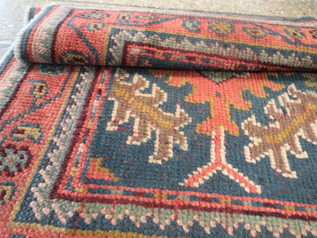 Antique Turkish Oushak Throw Rug, No.29779 - Galerie Shabab