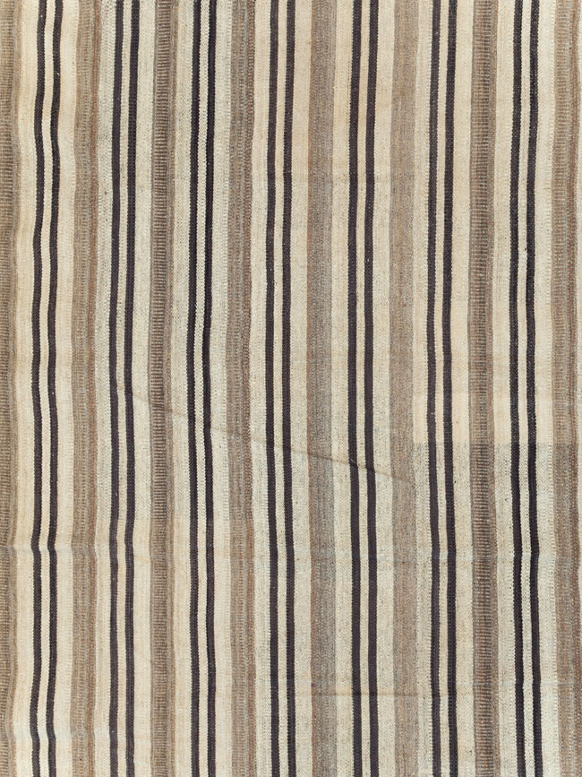 Large Modern Turkish Flatweave Kilim, No.29786 - Galerie Shabab