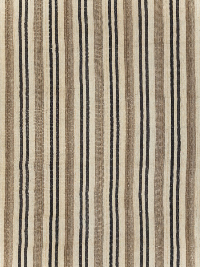 Modern Persian Flatweave Kilim Large Room Size Carpet, No.29788 - Galerie Shabab