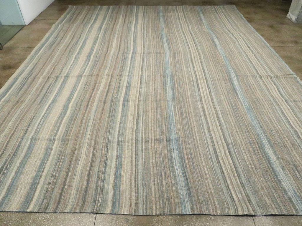 Modern Turkish Oversize Flatweave, No.29792 - Galerie Shabab