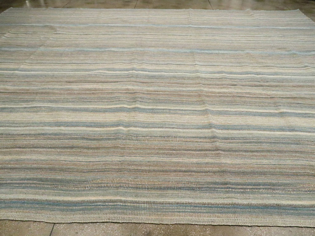 Modern Turkish Oversize Flatweave, No.29792 - Galerie Shabab