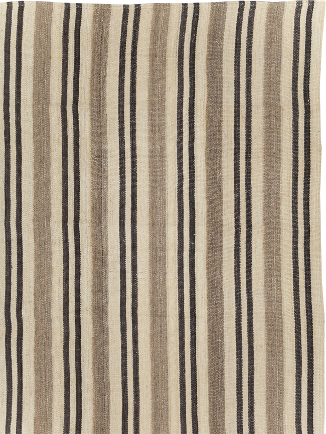 Modern Persian Flatweave Kilim Room Size Carpet, No.29793 - Galerie Shabab