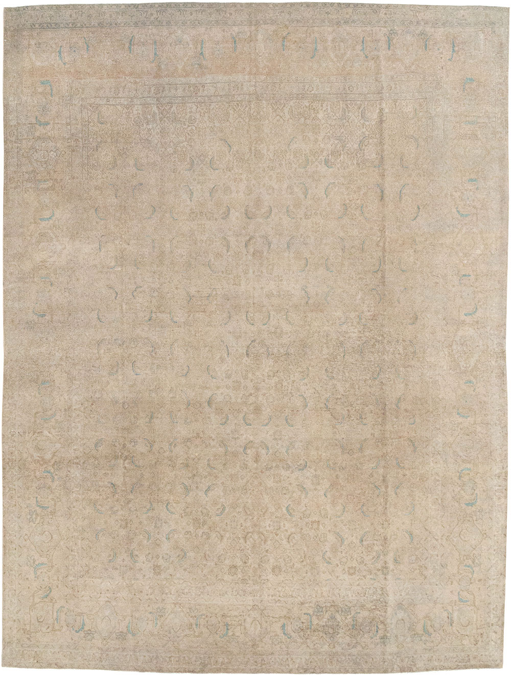 Vintage Persian Mahal Room Size Carpet, No.29794 - Galerie Shabab