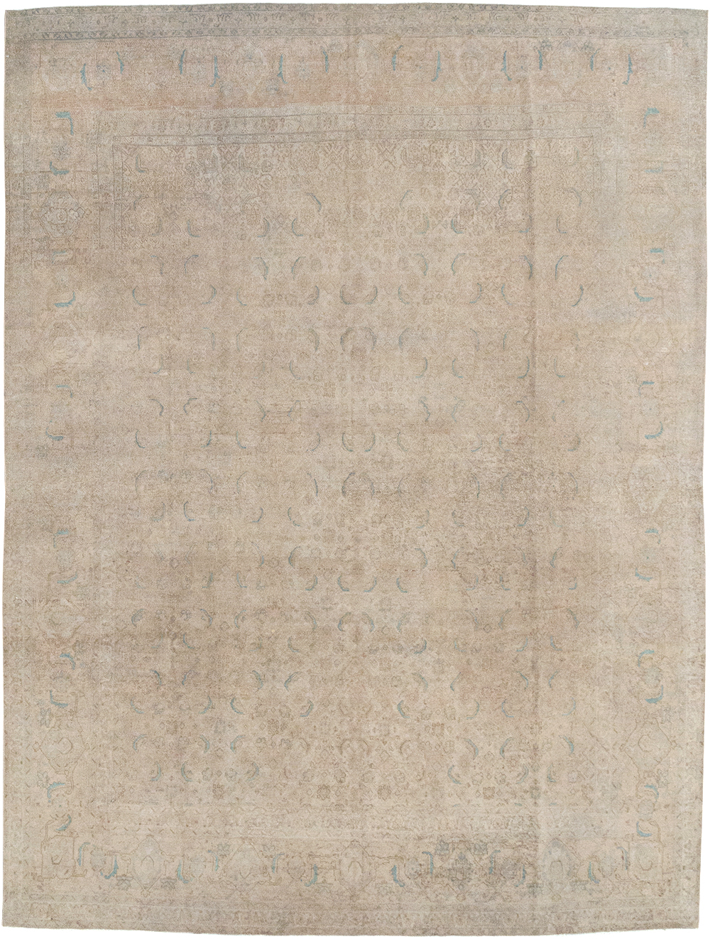 Vintage Persian Mahal Room Size Carpet, No.29794 - Galerie Shabab