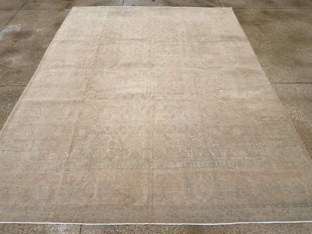 Vintage Persian Mahal Room Size Carpet, No.29794 - Galerie Shabab