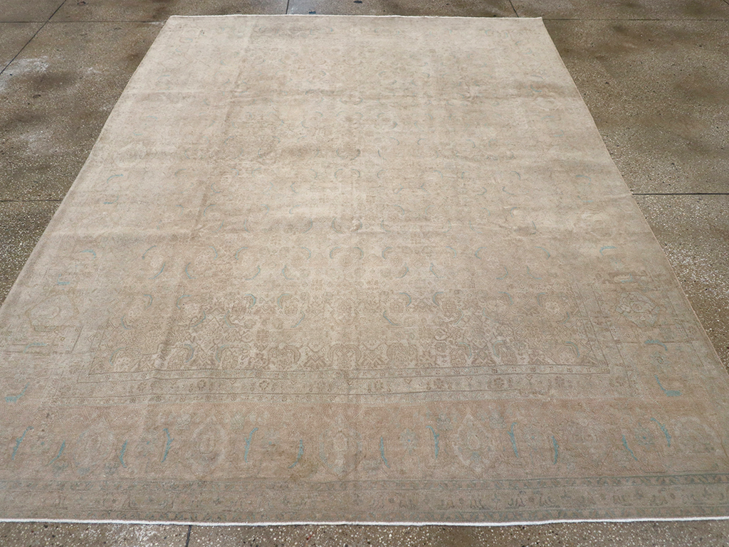 Vintage Persian Mahal Room Size Carpet, No.29794 - Galerie Shabab