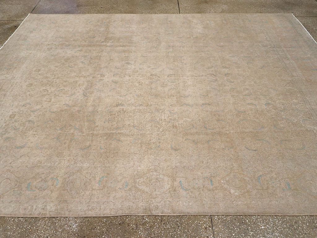 Vintage Persian Mahal Room Size Carpet, No.29794 - Galerie Shabab