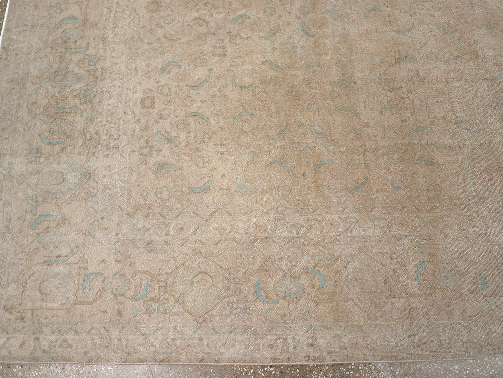 Vintage Persian Mahal Room Size Carpet, No.29794 - Galerie Shabab