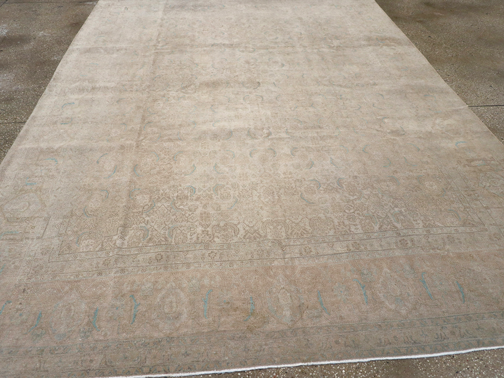 Vintage Persian Mahal Room Size Carpet, No.29794 - Galerie Shabab